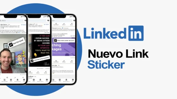 Linkedin nuevo link sticker